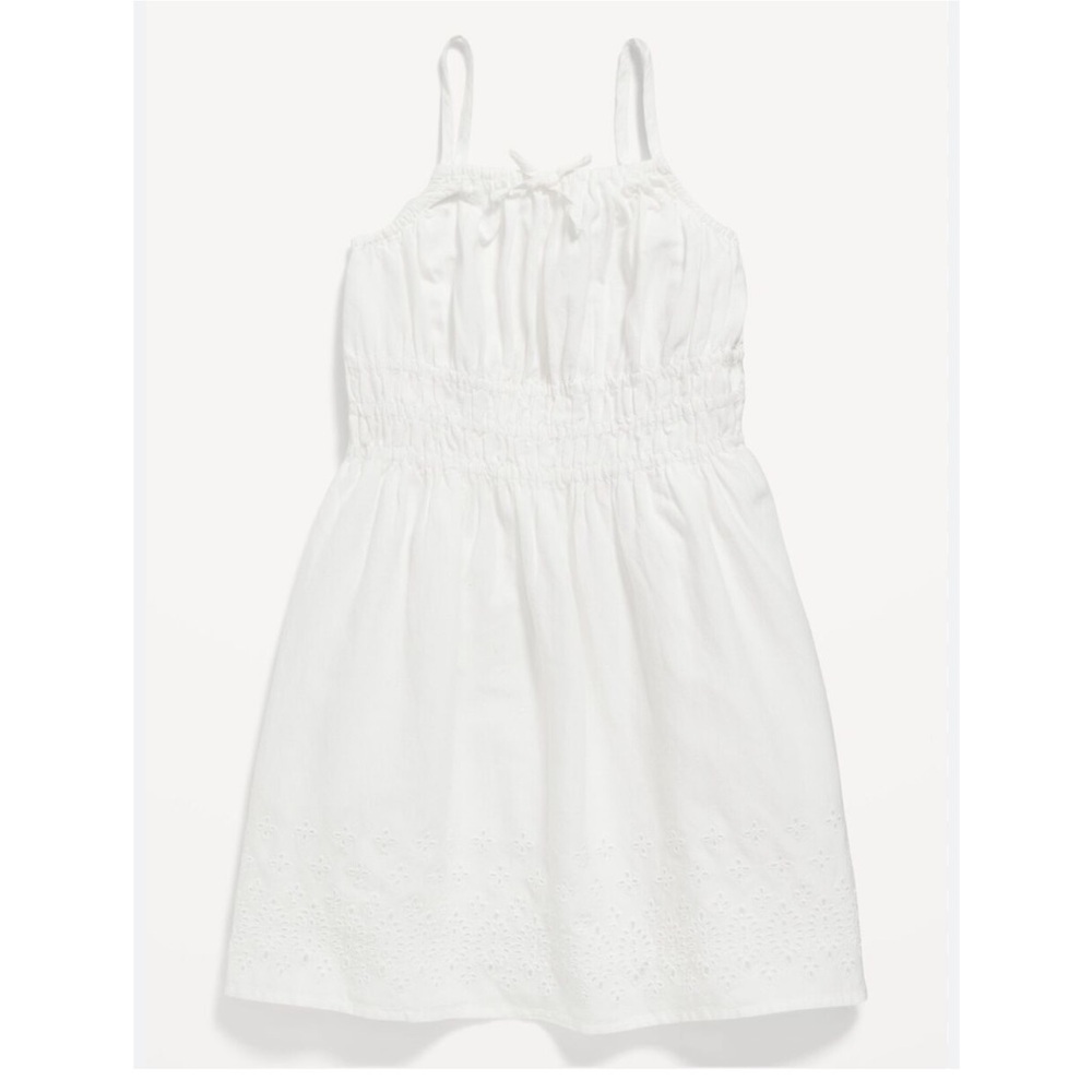 Old Navy White Smocked Dress 18-24 months Eyelet Details